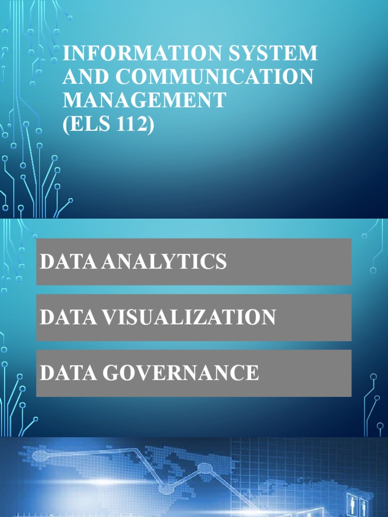 Information System and Communication Management (ELS 112) PDF Data