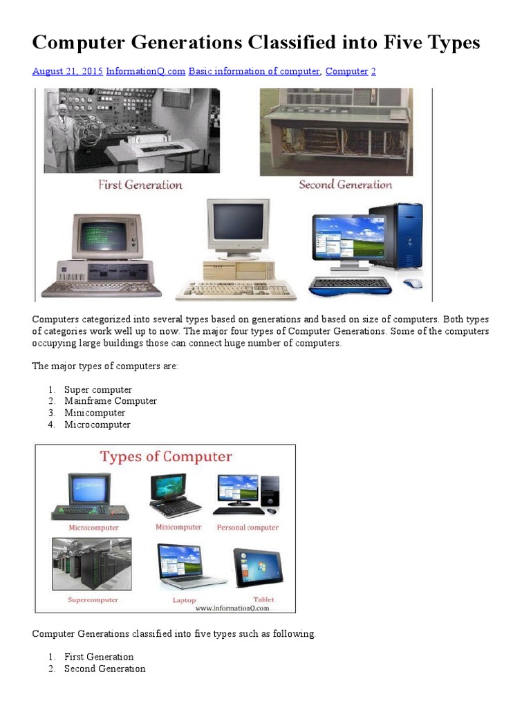 Computer Generation | Download Free PDF | Integrated Circuit ...