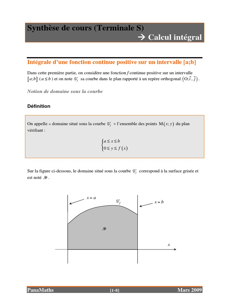Introduction au calcul intégral | PDF | Intégral | Zone