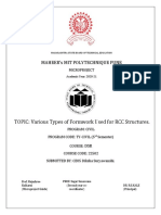 Types of Formwork