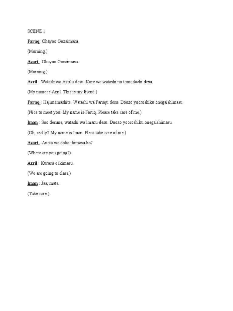 Script Role Play (Group 2) TJC401 - Adt1ja | PDF | Food And Drink