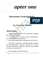 Chapter One: Information Technology (IT)