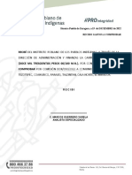 Recibo de gastos a comprobar por comisión DOR/090/2022 a comunidades indígenas