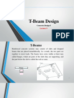 Lecture 9 T-Beams