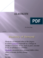 Elasticity Analysis