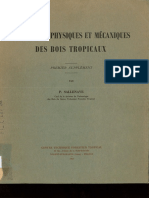 Propriétés Physiques Des Bois Tropicaux: Et Mécaniques