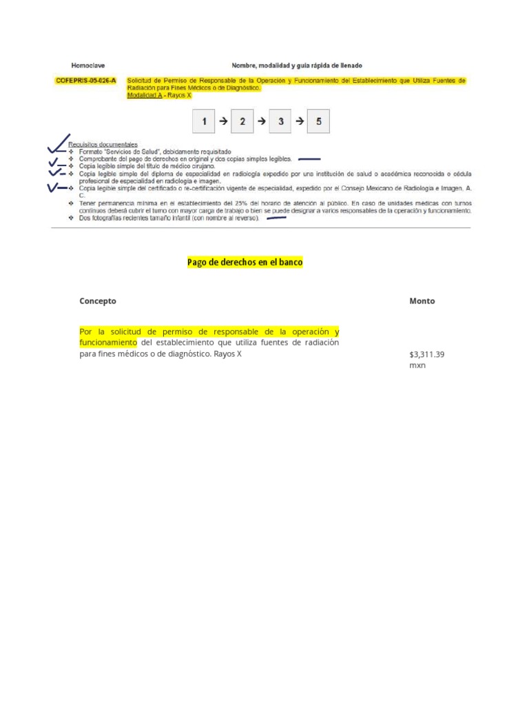 Requisitos LICENCIA RAYOS X | PDF