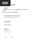 Relation and Function