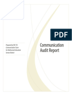 Communication Audit Report Sample