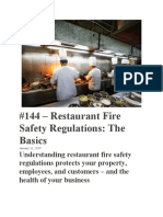 Restaurant Fire Safety Regulations: The Basics Explained