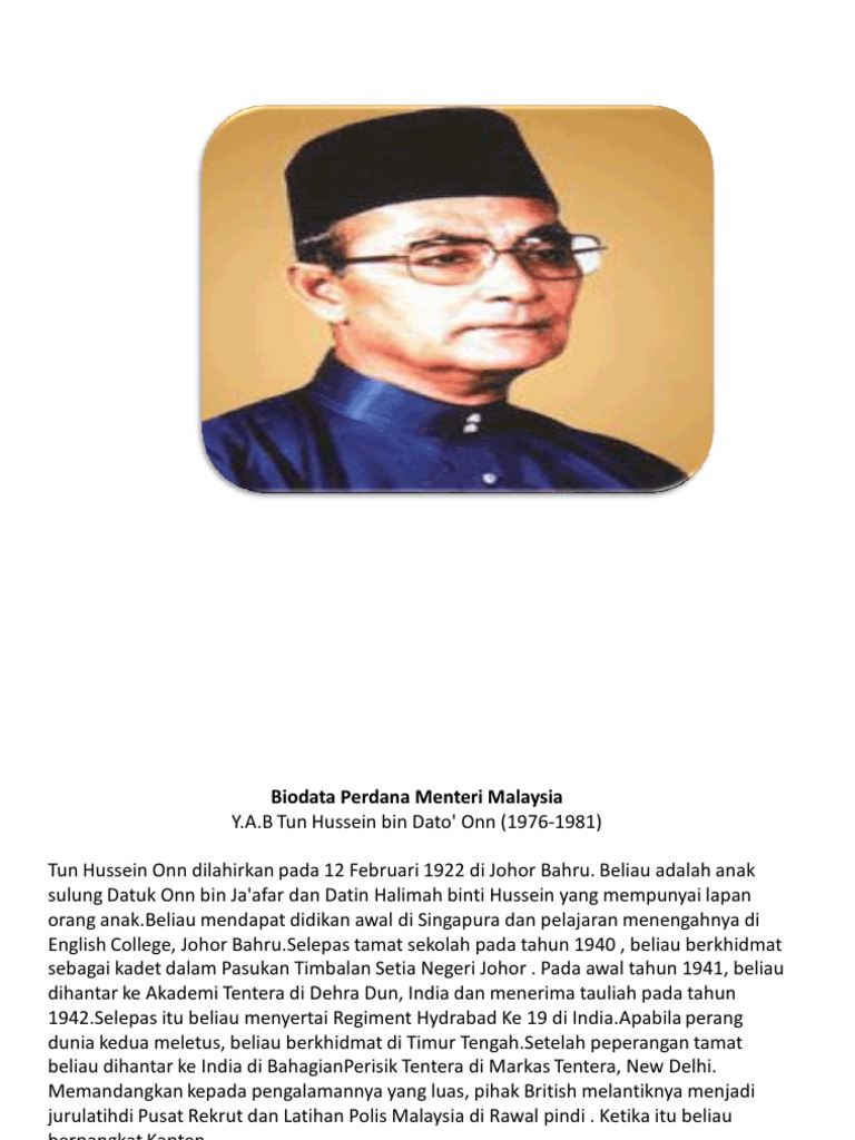 Folio Sejarah (Tun Hussein Onn)  PDF
