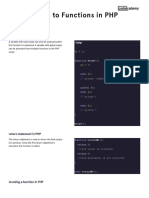 Learn PHP - Introduction To Functions in PHP Cheatsheet - Codecademy