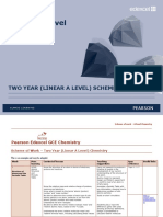 A Level Chemistry Two Year Linear Course Scheme of Work