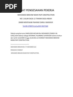 Contoh Surat Permohonan Caruman Lewat Bayar Perkeso (FCLB) Contoh Surat Permohonan Caruman Lewat Bayar Perkeso (FCLB)