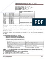 D and F Block Elements Target 90