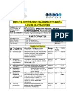 Reunion de Operaciones Administración Oct 26 Del 2022