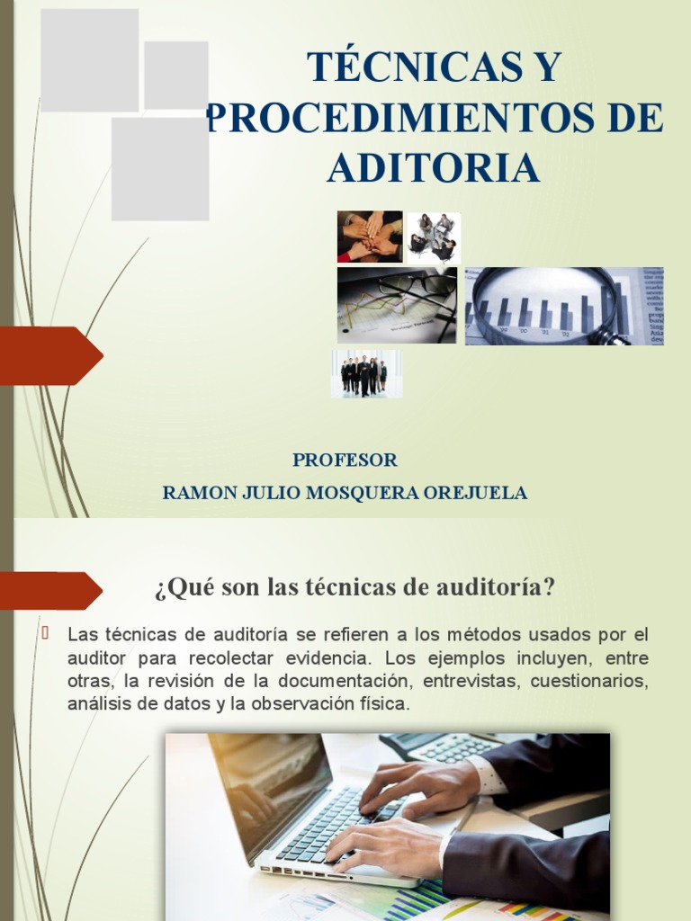 Técnicas y Procedimientos de Auditoría | PDF | Auditoría | Contralor