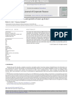 Debt Financing, Survival, And Growth of Start-up Firms