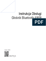 Instrukcja Obsługi Głośnika AM08