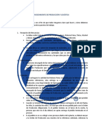 Procedimiento de Producción y Logística