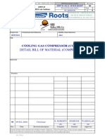 Cooling Gas Compressor (CG 438 J) : Detail Bill of Material (Compressor)