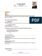 VIARES Clinical Research CV Template