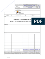 Bently Nevada Monitor Specification: Cooling Gas Compressor