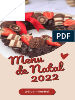 Cardápio de Natal 2022