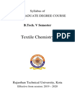 Textile Chemistry: Syllabus of Undergraduate Degree Course