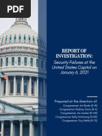 Report of Investigation: Security Failures at The United States Capitol On January 6, 2021