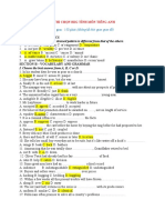 Thời gian: 150 phút (không kể thời gian giao đề) : Section A - Phonetics