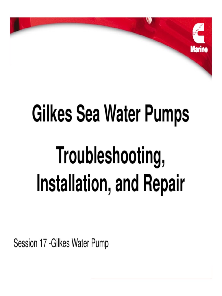 Session - 17 - Gilkes - Water - Pump (Compatibility Mode) | PDF ...