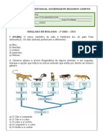 Simulado de Biologia