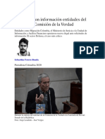 Así Le Negaron Información Entidades Del Estado A La Comisión de La Verdad (El Espectador 22-09-2022)