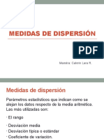 Medidas de Dispersión Bioestadistica-1