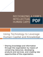 Recognizing A Firm'S Intellectual Assets: Human Capital