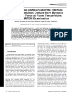 14-Ceramic Nano-particleSubstrate Interface Bonding Formation Derived From Dynamic Mehcnaical Force at RT TRTEM Examination