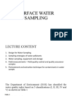 3.0 Surface Water Sampling (Version 3)