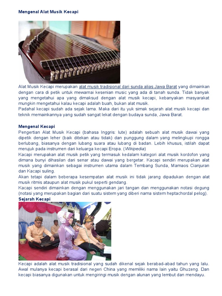Alat Musik Kecapi