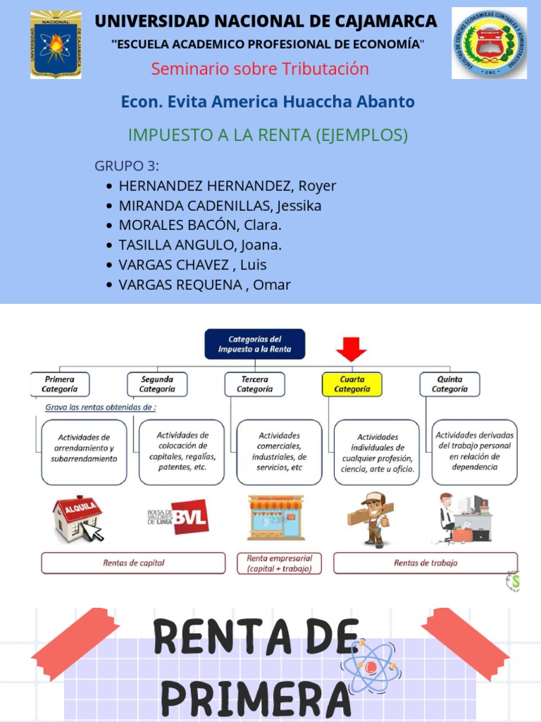 Ejemplos de Impuesto a la Renta | PDF | Impuesto sobre la renta | Impuestos