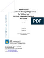 A Collection of Geospatial Technological Approaches For Wildland and Wildland Urban Interface (WUI) Fire Events