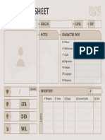 (English) Character Sheet