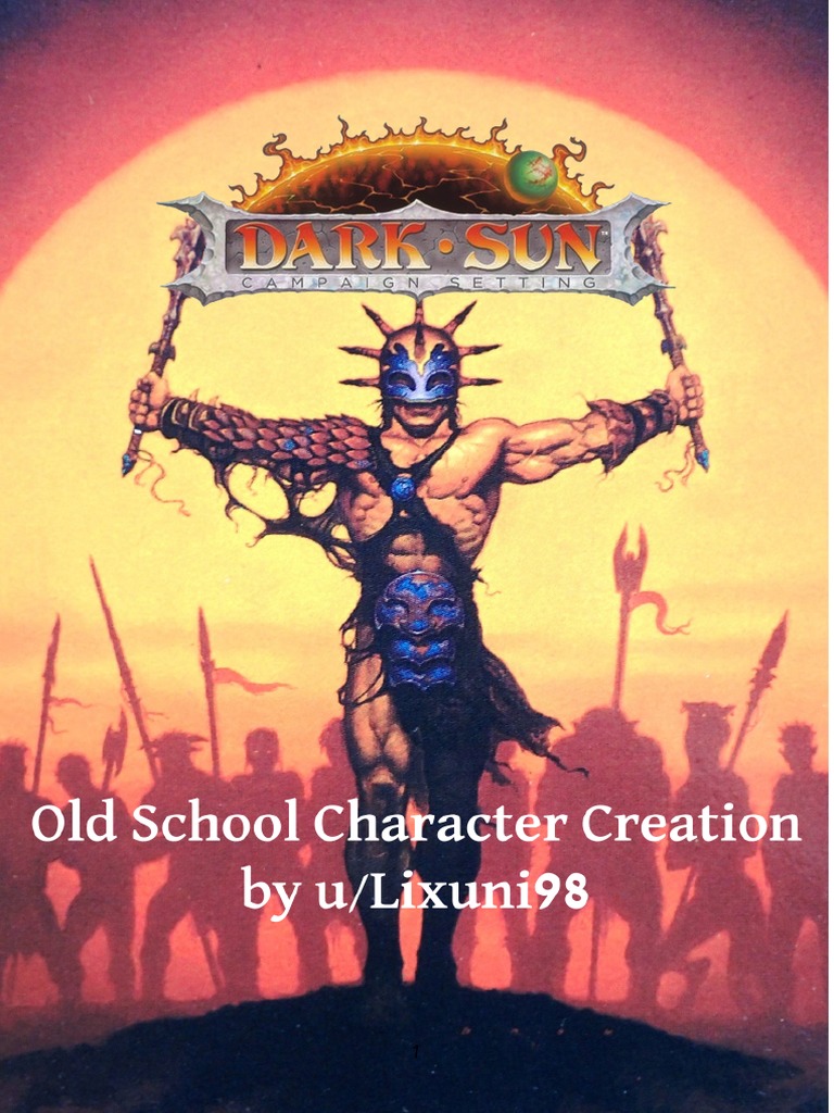 Dark Sun OSE Character Creation | PDF | Dungeons & Dragons | D20 System