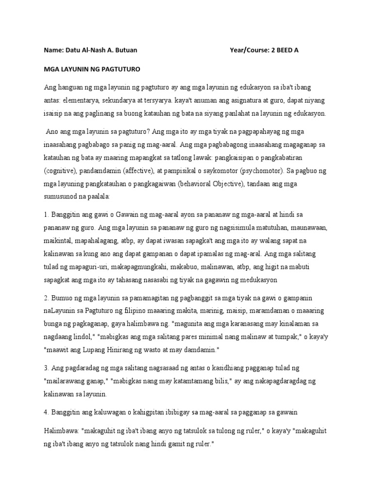 Layunin 2 | PDF