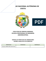 Manual de Prácticas de Laboratorio Quimica Analitica de Alimentos