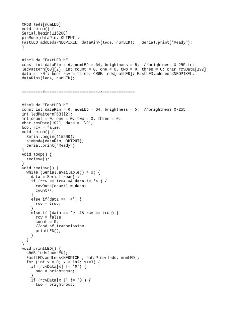Fastled Serial Baca | PDF