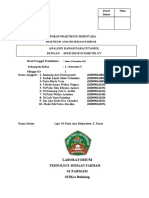 Kelompok 1 - Laporan Praktikum Sementara Analisis Kadar Paracetamol Dengan Spektrofotometri Uv