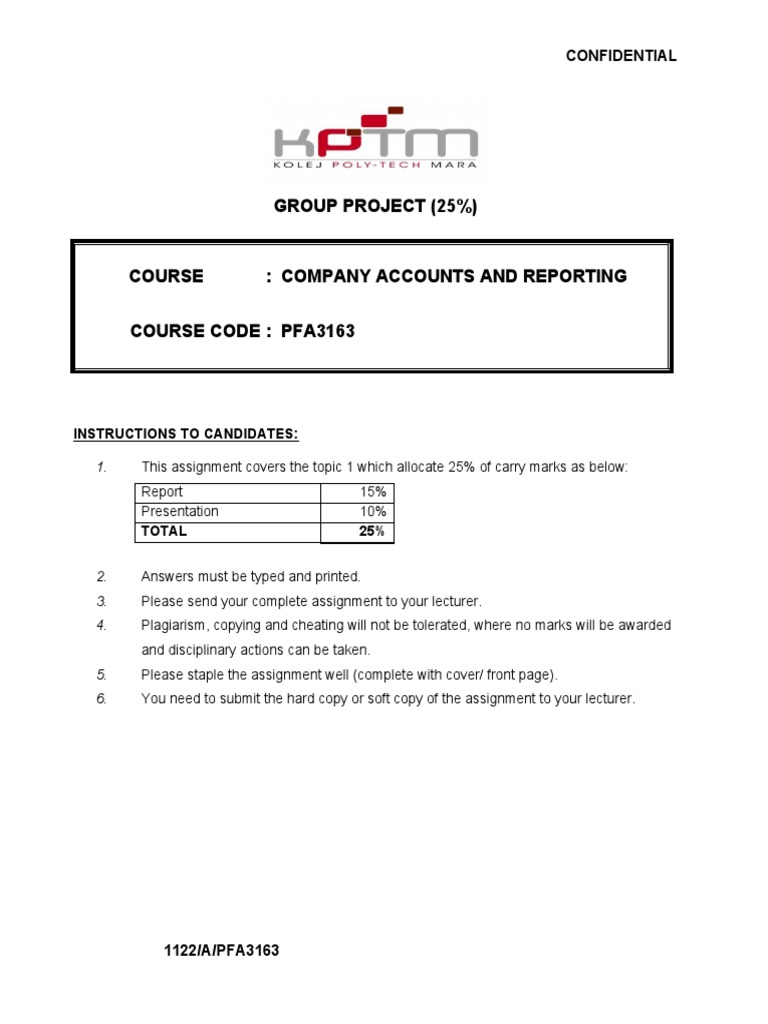 Group Project Proposal Guidelines | PDF | Business