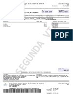 Fatura SAMAE com consumo de água e esgoto