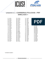Gabarito PRF Simulado 1